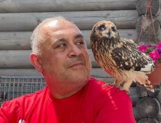 Animal rights activist Karen Dallakian saved an owl that was trying to sell on the Internet